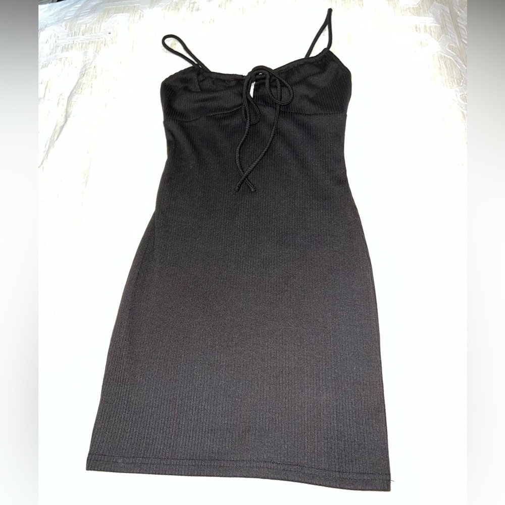 Black Strappy Mini Dress